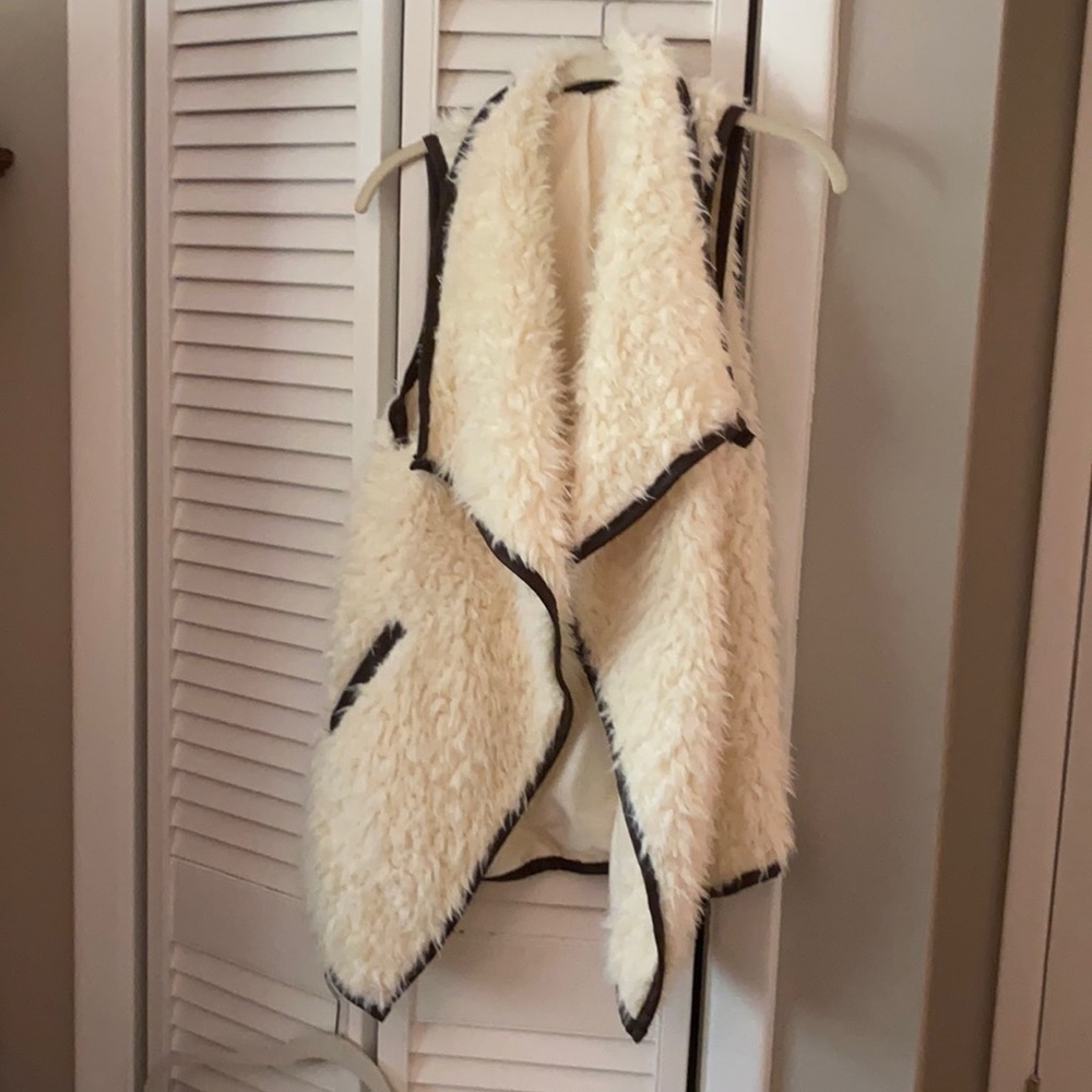 Soft warm fluffy vest